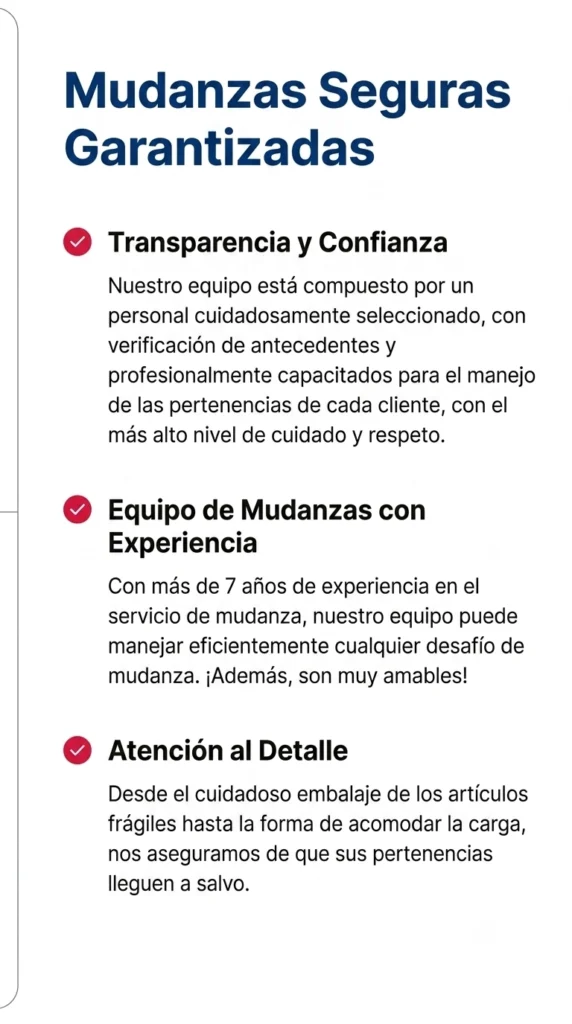 mudanzas segura valores